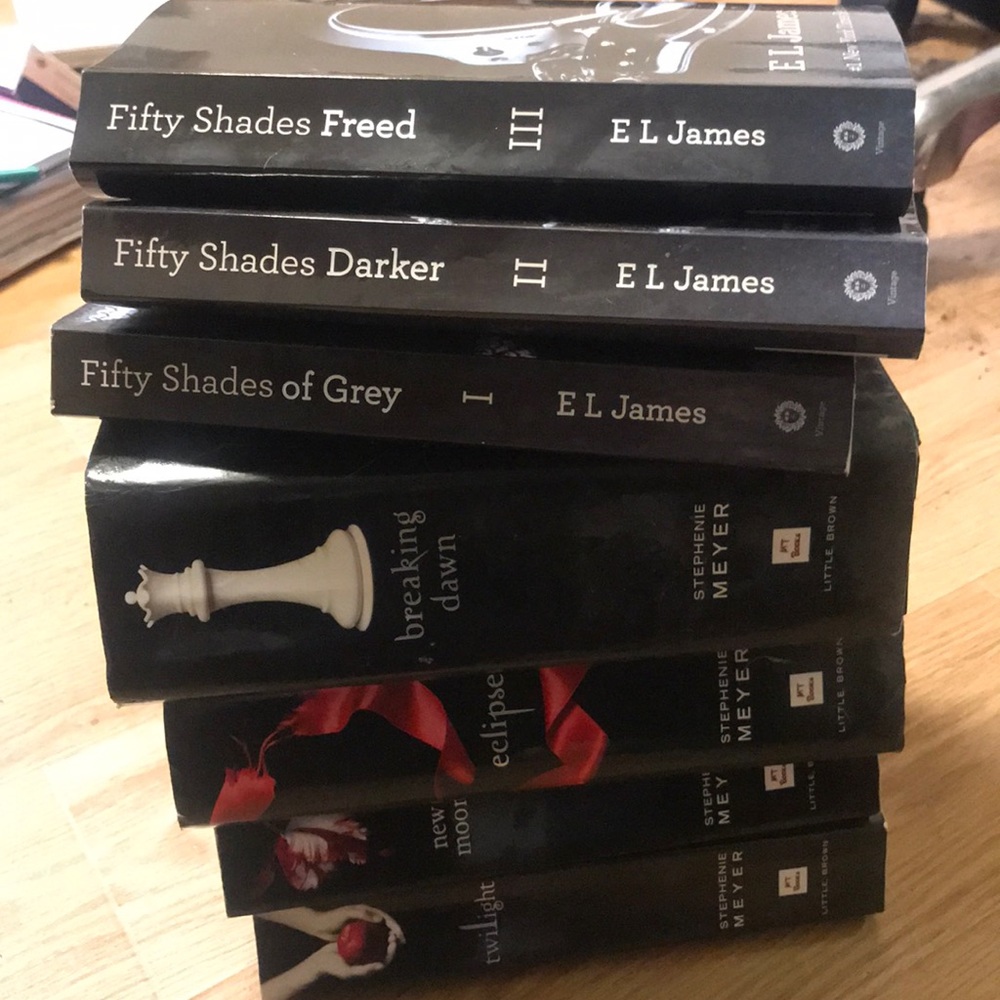 Twilight books & Fifty Shades of Grey books